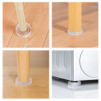 Coussinets de chaise, accessoires de mobilier, protège-pieds en silicone antidérapants, adhésifs, réglables, réutilisables pour armoire, table basse, 40 mm, vente en gros