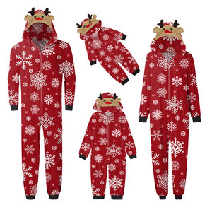 Ensemble de vêtements de Noël pour la famille, pyjamas pour maman, papa et enfants, 2 pièces, tissu doux à manches longues, vêtements de maison, vêtements pour bébé qui rampe - Product Image 1