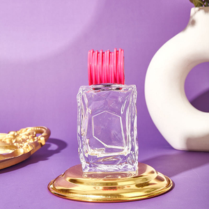Wholesale 50ml Square Transparent Thickened Glass Perfume Bottle Bayonet <b>Seal</b> Pump Sprayer for Fire <b>Sprays</b> Cosmetics Packaging - Product Image 4