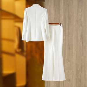 GX1702 abiti <span class=keywords><strong>da</strong></span> lavoro di qualità di lusso per donne pantaloni alla moda e Blazer di perle Set <span class=keywords><strong>da</strong></span> donna abiti <span class=keywords><strong>da</strong></span> ufficio taglie forti abito formale - Product Image 2