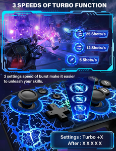 Manette <span class=keywords><strong>de</strong></span> jeu GAMINJA avec lumière RGB, contrôleur <span class=keywords><strong>de</strong></span> jeu à six axes, gyroscope sans fil BT, manette <span class=keywords><strong>de</strong></span> jeu pour Nintendo Switch/<span class=keywords><strong>PC</strong></span>/P3 - Product Image 5