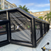Terrain de football gonflable pour fêtes et événements, grande arène sportive gonflable pour jeux et divertissement