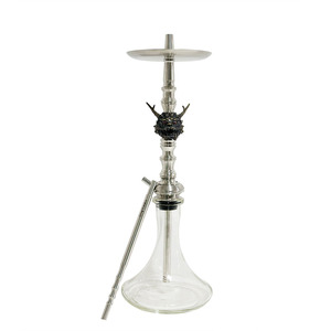 Venta al por mayor diseño único buena calidad 63CM <span class=keywords><strong>Maklaud</strong></span> Hookah plata Shisha fumar Set Hookah sin botella - Product Image 1