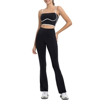 Xsunwing Nouveau design de couleur contrastée pour femmes, soutien-gorge de sport grande taille réglable, haut de sport, gilet de yoga et fitness à maintien élevé pour femmes WDQ114-2