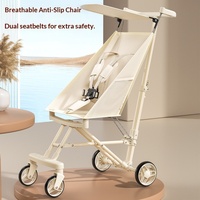 Poussette bébé en métal, nouveau style, légère, pliable, à quatre roues, pour enfants de 6 mois à 3 ans, vente en gros