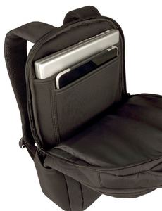 Sac pour ordinateur portable de créateur en nylon noir avec compartiment rembourré de 4 pouces, fabriqué en usine BSCI - Product Image 3