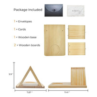 Support de livre et de tasse en bois massif personnalisé pour bureau, petit support de livre triangulaire avec porte-gobelet