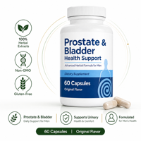 Complément de soutien de la prostate OEM – Capsules pour adultes à base de plantes, saveur originale, pour la santé de la vessie et de la prostate