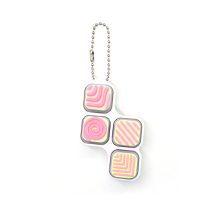 Llavero Fidget Keycap de 4 teclas, bloque cuadrado, antiestrés, dije de teclado, para mochila, decoración de escritorio, regalo portátil - Product Image 6