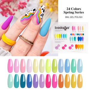 Badaga เจลทาเล็บ UV 24สีทำจากเรซินธรรมชาติผลิตจากวีแกนสำหรับร้านเสริมสวย - Product Image 6