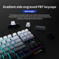 Clavier mécanique sans fil laser LX87 75% USB Type-C Hot-Swappable RGB 88 touches en alliage d'aluminium pour ordinateur de bureau – Nouveauté