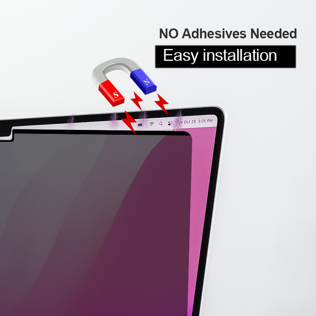 Magnetic Privacy Filter Anti Peeping Removable Easy Install Screen Protector for MacBook Pro 15.4 Inch