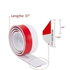 <strong>Door</strong> <strong>Sealing</strong> <strong>Strip</strong> (TPE/Silicone) For Wooden <strong>Doors</strong>-Bottom Placement Eco-friendly Customizable Size Cutting Prevents Wind Insects - Product Image 2