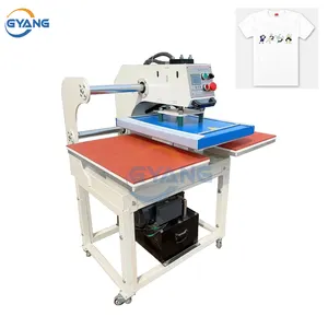 Máquina de impressão automática uniforme 80x60 da imprensa térmica da camisa polo 40*60