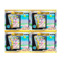 Set Kartu Mewah Espeon Umbreon untuk Perayaan, Paket Booster Kartu Koleksi, Permainan Papan Kartu, Versi CN, Peringatan 30 Tahun