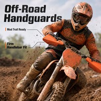 Protège-mains universels pour moto, déflecteur de vent, protection des mains sur guidon, en plastique PP, pour Dirt Bike Street Sport Touring