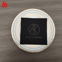 Serviette de cocktail noire jetable Restaurant papier lin sensation Airlaid papier imprimé logo