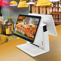 Tablette Android POS 14 "à double écran, écran tactile capacitif, Wifi, port RJ45, caisse enregistreuse