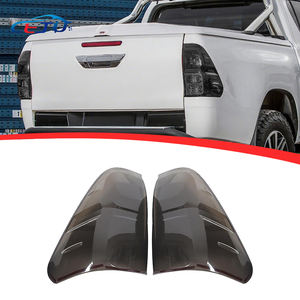 Capuchons de couvercles de lampe de frein arrière de feu arrière de voiture ABS noirci pour Toyota TruckMasters OX Hilux Revo Rocco SR5 AN110 120 130 2016-2020 - Product Image 2