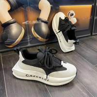 Baskets de créateur de luxe OEM pour hommes, décontractées, respirantes, à plateforme, à semelle épaisse, rehaussantes, tendance, style skate