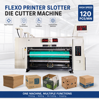 Machine d'impression flexographique rotative à grande vitesse pour boîtes en carton ondulé avec alimentateur automatique de feuilles