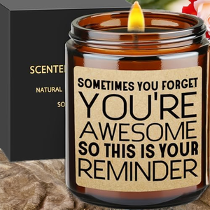 Vela Aromática de Cera de Soja con Impresión de Logotipo Personalizada, Estilo Moderno para Decoración del Hogar, Ambiente Romántico para el Día de San Valentín - Product Image 3