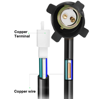 Approvisionnement direct d'usine LED prise de phare de moto douille d'ampoule de lampe avant pour C100 DY100 CG TDJ support de lampe frontale