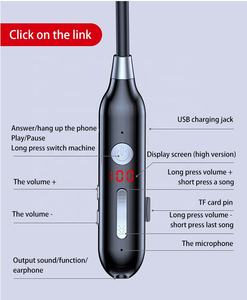 Écouteurs intra-auriculaires sportifs étanches avec <span class=keywords><strong>bande</strong></span> de cou, son stéréo HiFi, aspiration magnétique, Bluetooth 5.0 sans fil, 100 heures d'autonomie - Product Image 6