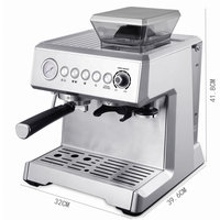 Thema Smart 3in1 Machine à café expresso cappuccino automatique haute pression 20bar multifonction avec moulin à grains