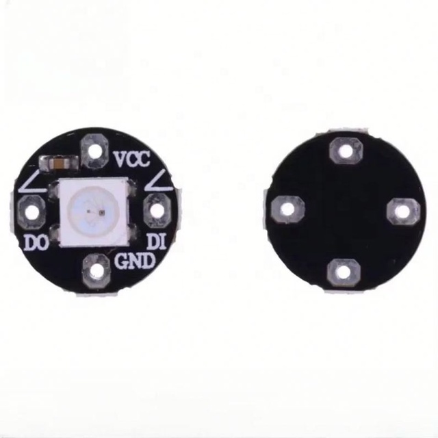 1 Bit Round WS2812B RGB LED Breakout Full Color Driver Color Light Intelligent Control Module
