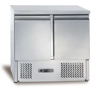 Réfrigérateur Commercial 2 portes pour Bar à salade de Sushi réfrigérateur de comptoir de salade de fruits avec CE