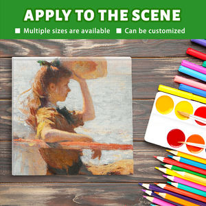 Marco de lienzo artístico en blanco de 20x30 pulgadas personalizado al por mayor, suministros de arte lienzo estirado imprimado triple de algodón de 280g para pintar - Product Image 6