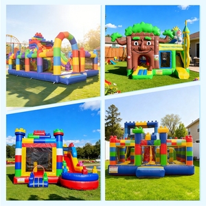 Castillo Inflable con Obstáculos, Toboganes, Túneles y Área de Salto para Niños - Product Image 4