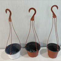 Fournitures de jardin de haute qualité fabrication Pots de fleurs suspendus paniers suspendus jardinière mur décoratif Pot de fleur en plastique
