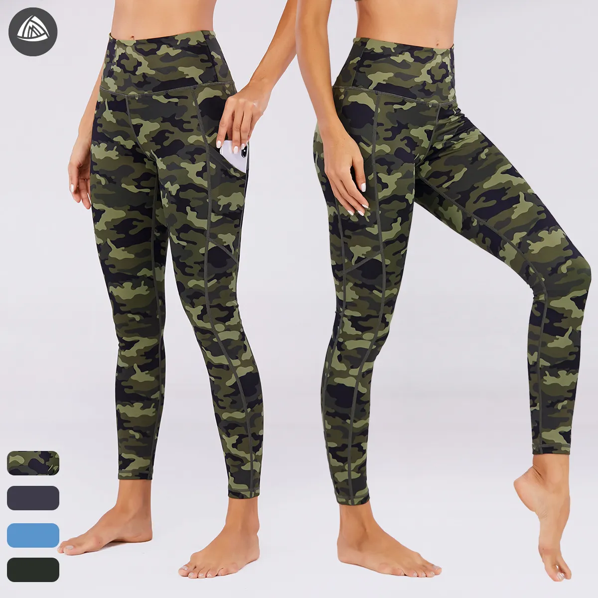 OEM PANTHER Yoga PantsためWomen Leggings High Waisted Camo Leopard Snake Print Pattern Full Lengthトレーニングセット