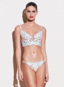 CHUANGERM-Lingerie sexy en maille pour femmes, ensemble de lingerie en maille brodée de fleurs de lys en V profond, nouvelle collection 2025 - Product Image 3