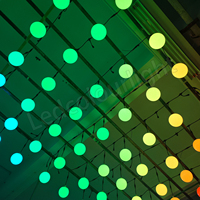 Vente directe d'usine, ampoule à pixels RVB RVBW de 150 mm, contrôlable par DMX512, pour la décoration de bars et de discothèques