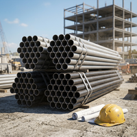 Tuyau en acier au carbone noir sans soudure, certifié API, galvanisé, pour la construction, Q195 Q215 Q235b Q355b Sch40 Sch80, 4, 6, 12 pouces