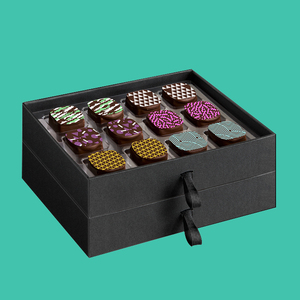 Liên Hoan Hộp Quà Tặng Sô Cô La Thanh Đóng Gói Hộp Với Ngăn 2020 Bán Buôn Tùy Chỉnh Sang Trọng Cứng Nhắc Hộp - Product Image 5