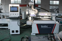Máquina CNC para Trabajar Madera 1500x3000mm, Fresadora CNC con Enfriamiento por Aire, Sierra de Corte, Motor de Husillo de 6kw/9kw, 380V/220V