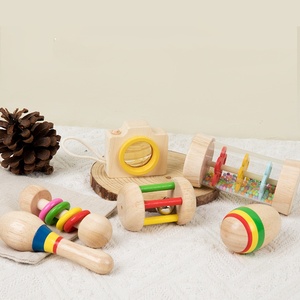 Wholesale Children's Puzzle Montessori Early Education Toys Wooden Hand Rattle to Soothe and Grip Rattle Toys - Product Image 3
