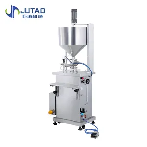 High productivity small piston pneumatic liquid filling machine for ointment / honey /oil /cream products