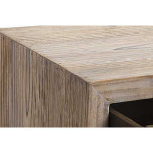 TABLE DE CONSOLE EN BOIS ET MÉTAL 110X32X85 NATUREL - Product Image 2