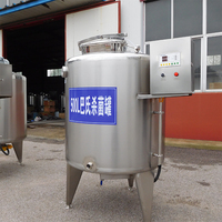100/150/200/300/500/1000/2000L Acier Inoxydable Miel Vin Oeuf Crème Glacée Vache Chèvre Lait Pasteurisateur Machine Pasteurisateur pour Gelato