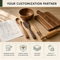 Ustensiles de cuisine en bois naturel durables, ensemble spatule et cuillère en bois, support en céramique, compatible avec les ustensiles antiadhésifs, bois de qualité alimentaire pour la cuisson
