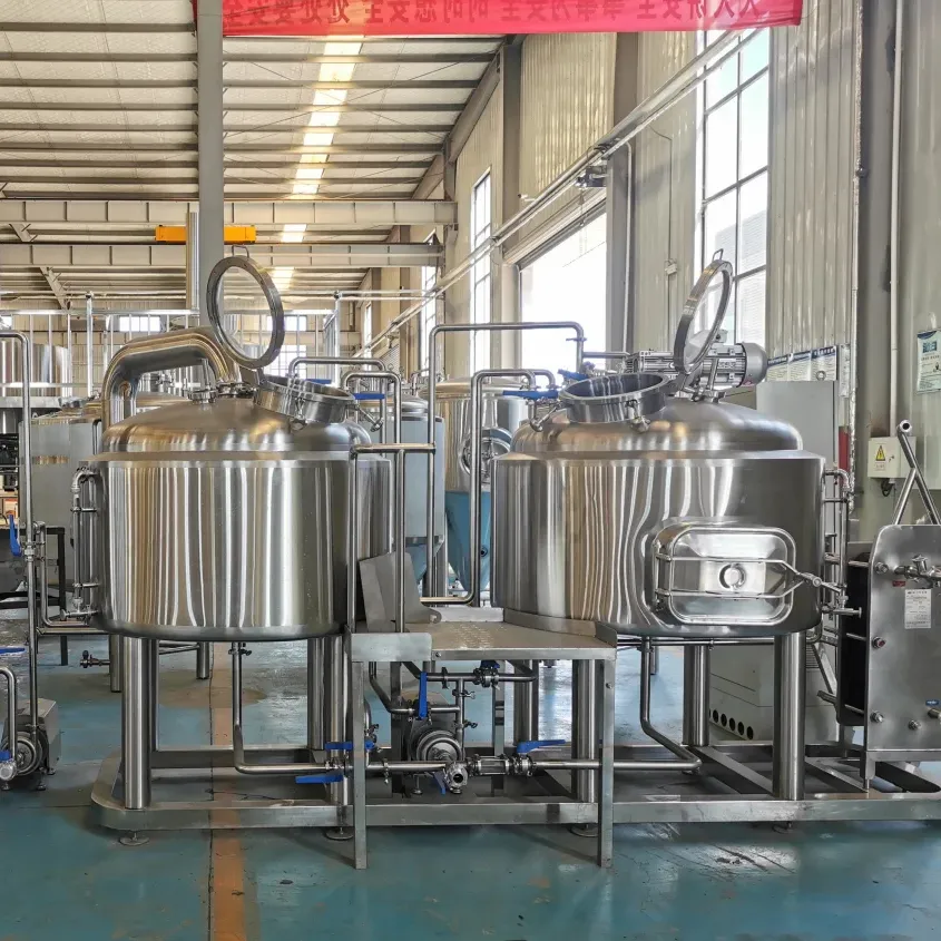 Équipement de brasserie de bière d'occasion à 400 l pour usine de fabrication