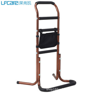 Lfcare Standing <b>Bedside</b> Handrail Height Adjustable Anti Slip For Elderly Disabled Assistance No Drilling Required - Product Image 3