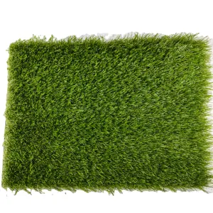 迪拜热销30毫米高自然长景观人造草坪地毯卷秋草