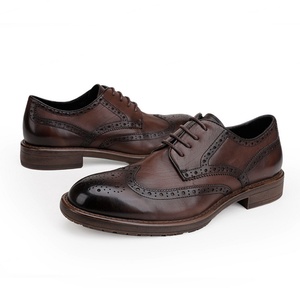 Zapatos de Cuero Personalizados de Alta Calidad para Hombre, Estilo Retro, de Negocios, Tallas Grandes, Formales, con Aumento de Altura para Otoño - Product Image 3