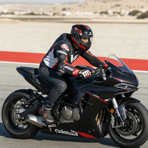 Casco de Moto con Certificación DOT Vrecase Rojo Negro Visor HD Protector Diseño Mecánico Segunda Generación Talla M (57-58cm) - Product Image 2